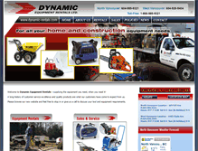 Tablet Screenshot of dynamic-rentals.com